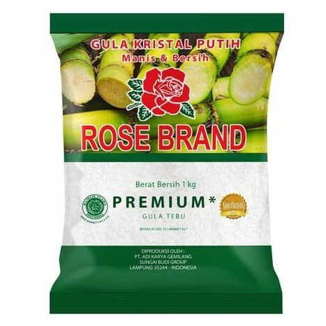 

ROSE BRAND GULA PASIR PUTIH 1 KG