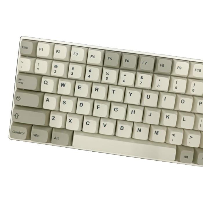 KEYCAPS SIMPLE RETRO GREY XDA PROFILE MECHANICAL KEYBOARD SINGLE SHOT