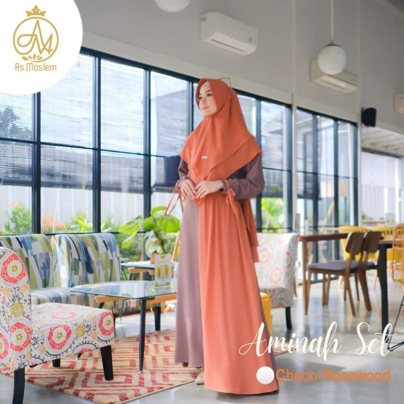 OPEN PO GAMIS AMINAH SET BY AS MOSLEM