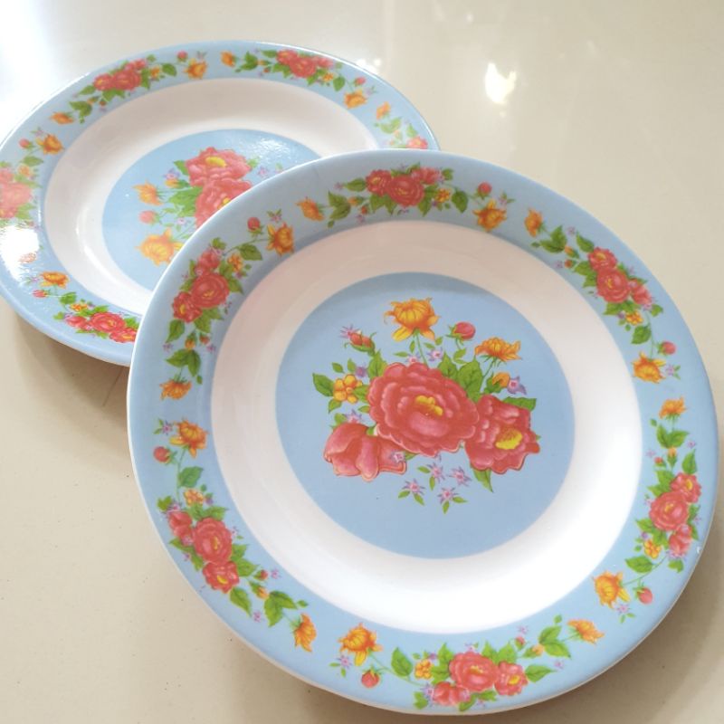 Piring Cekung KECIL Melamine MOTIF BUNGA 6 INCH TERMURAH