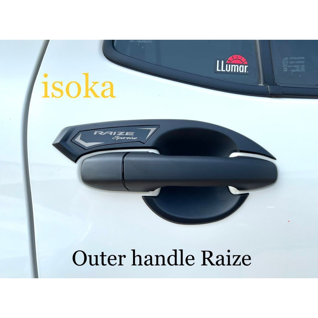 Paket Outer Handle All New Raize Hitam doff