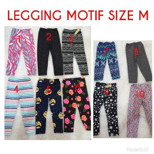 LEGGING ANAK MOTIF PANJANG BAHAN SPANDEX KATUN IMPORT ok  good quality