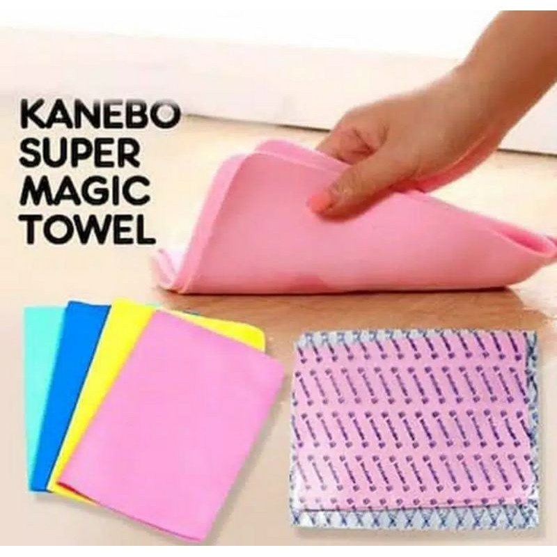 Kanebo MONSTER Super / Magic Towel Uk 28.5 x 19.5 x 0,2 cm Daya Serap Tinggi murah berkualitas handuk  Lap Chamois