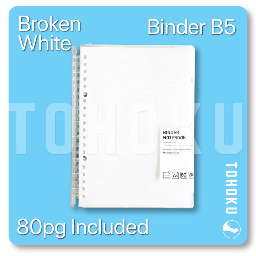 

Slim Binder Transparan Notebook B5 Loose Leaf