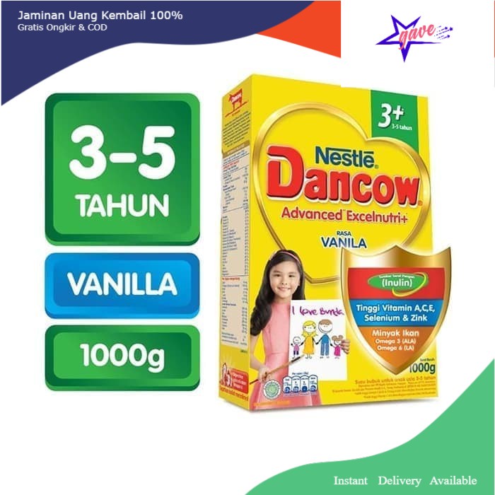 Dancow 3 vanila 1000gr