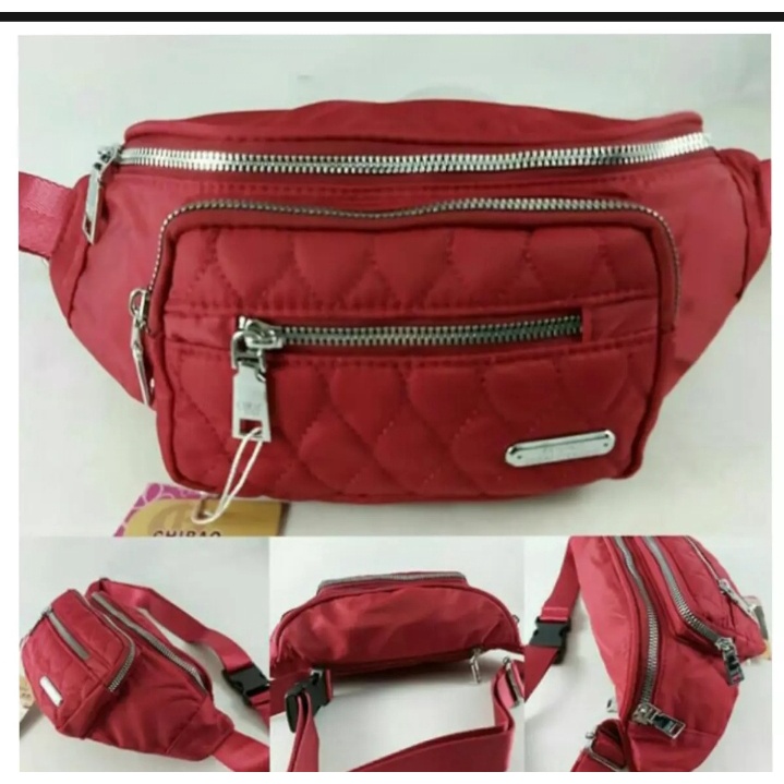 081 Tas wanita pinggang chibao bahan bordir