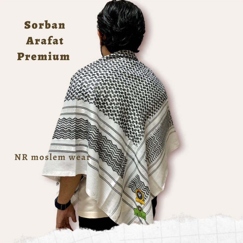 SORBAN ARAFAT PREMIUM OLEH OLEH HAJI DN UMROH kode SR21