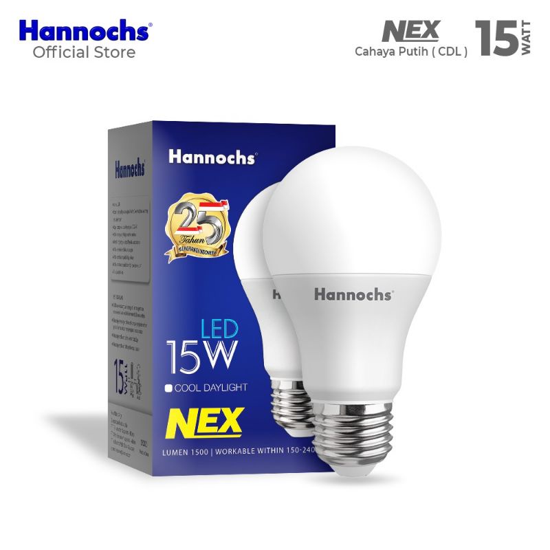 Lampu LED Hannochs NEX 5/7/9/12/15 Watt - Cahaya Putih