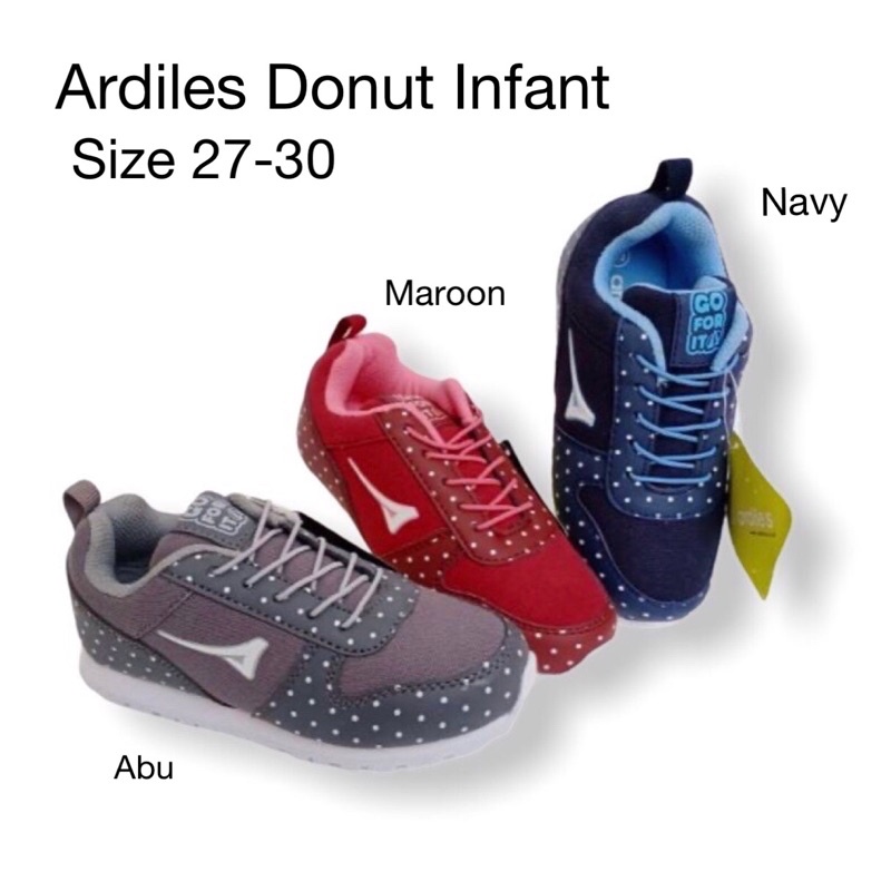SEPATU ANAK PEREMPUAN ARDILES DONUT INFANT (SIZE 27-30) SNEAKERS ANAK CEWE