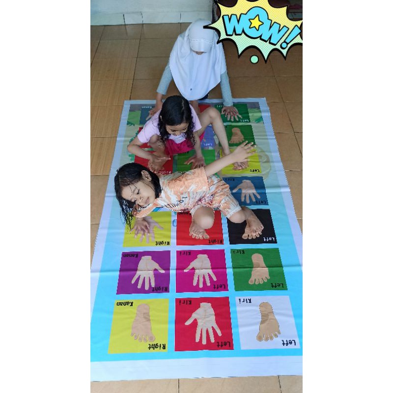 Permainan edukasi ketangkasan kaki tangan ukuran 200cm*100cm