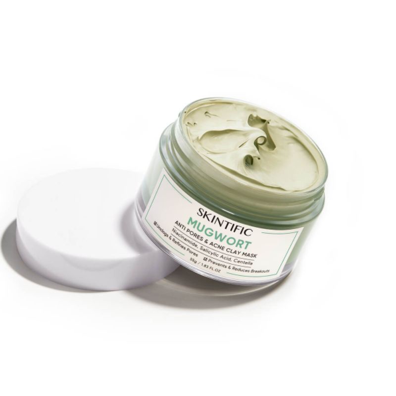 SKINTIFIC-MUGWORT ANTI PORES &amp; ACNE CLAY MASK