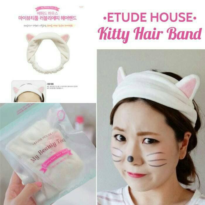 BANDO KUPING KUCING / kitty hair band etude house beauty tools