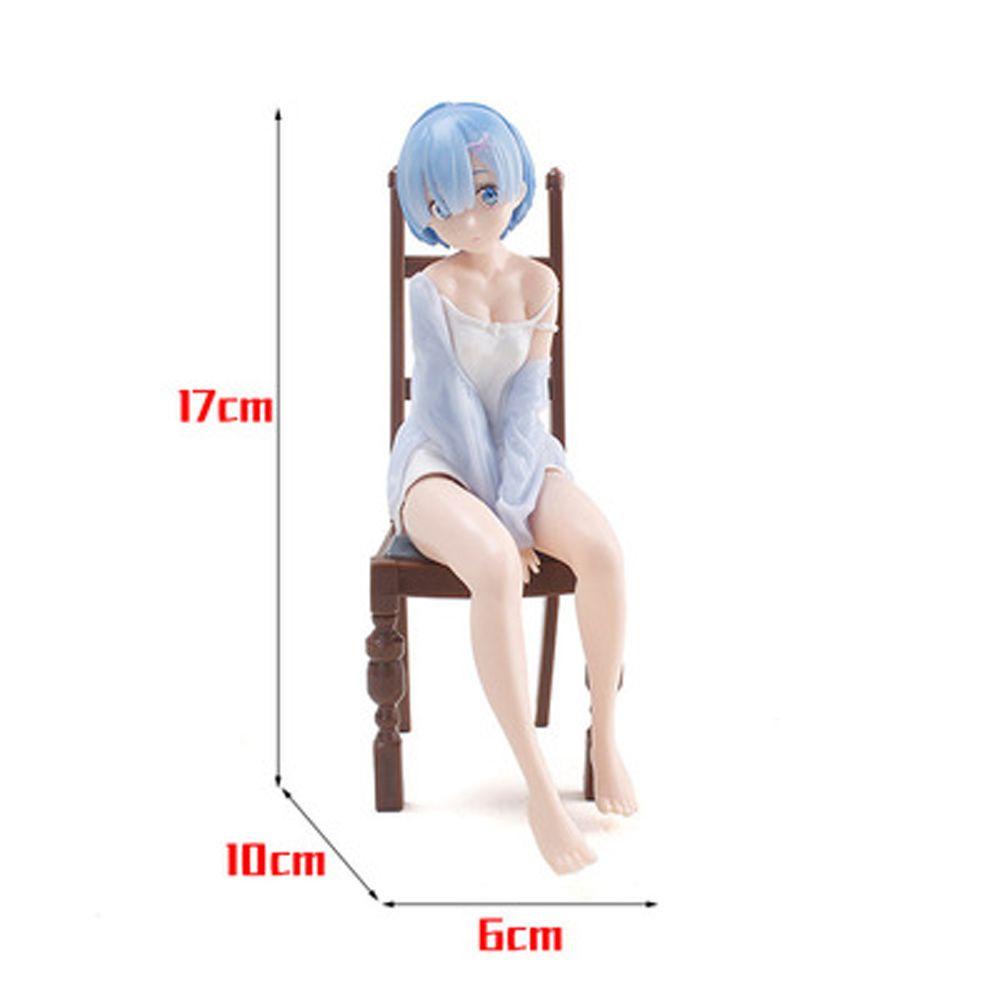 Needway Re ZERO Starting Life in An Other World Collection Mainan Untuk Hadiah Rem Anime Figure 17cm Relax Rem Action Figure