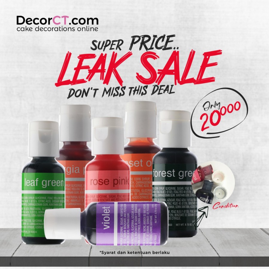 

Chefmaster Leak Sale 20gr / Pewarna Makanan