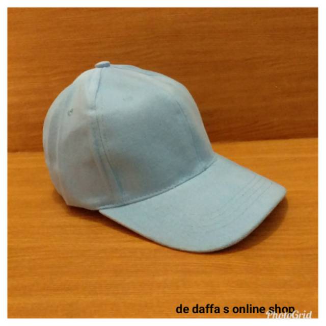 Topi Baseball Dewasa polos warna BABY SOFT BLUE  pria wanita casual sport - baby soft blue