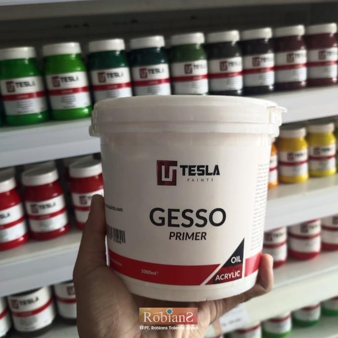 

Pelapis Kanvas / Gesso - Tesla White Gesso Primer Uk. 1000 ml