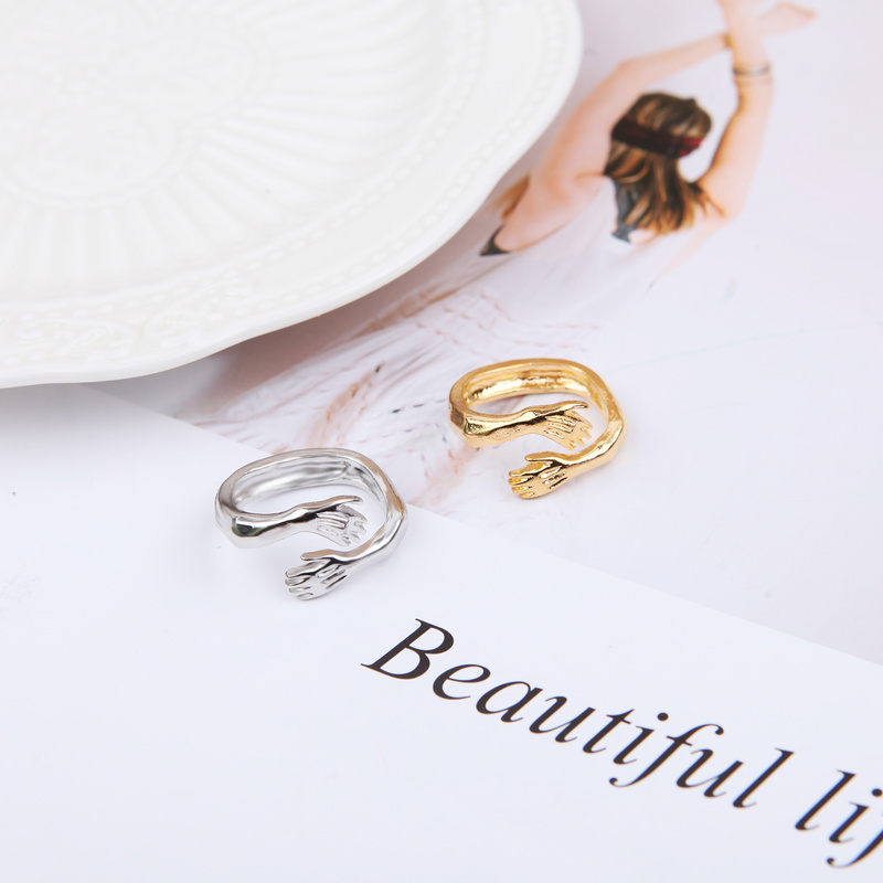Cincin Jari Model Terbuka Dapat Disesuaikan Gaya Romantis Untuk Pria Dan Wanita