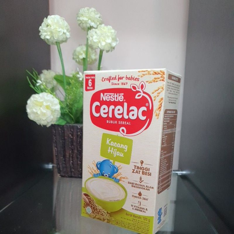 Bubur Bayi Cerelac Kacang Hijau 120Gr