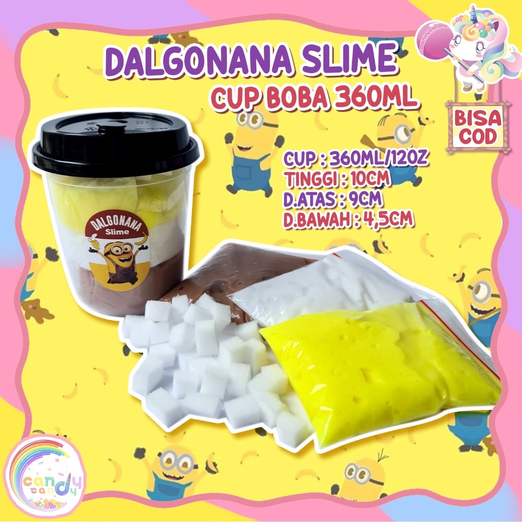 slime dalgona / slime dalgonana 3 warna 3 rasa by candycandy