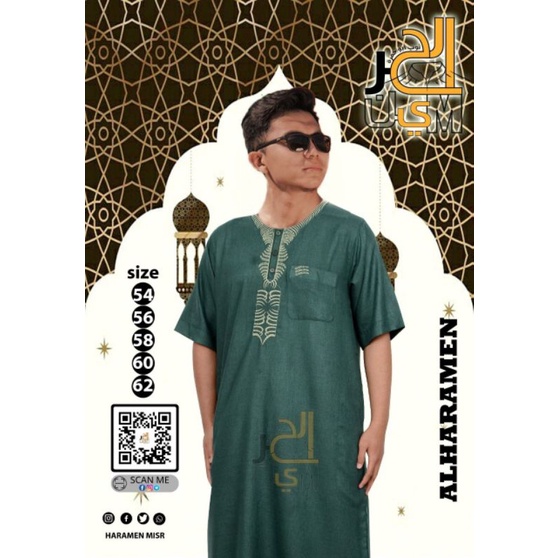 JUBAH AL HARAMAIN OBLONG JUBAH EGYPT JUBAH IMPORT EGYPT JUBAH TANPA KERAH JUBAH LENGAN PENDEK JUBAH 