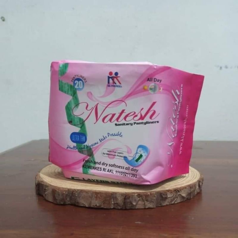 Natesh Pembalut ( Promo Spesial Hemat 15 Pack Natesh Pantyliner ) Original KK Indonesia