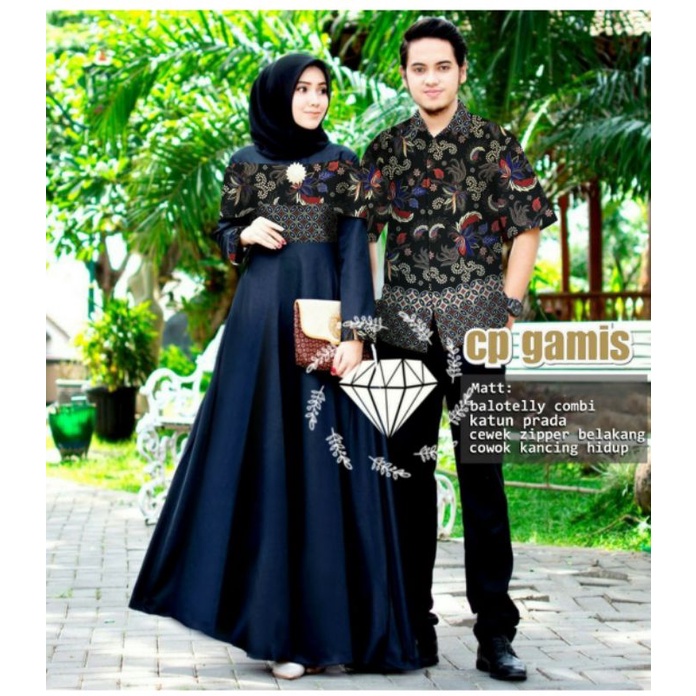 CP MARSELLA BATIK, COUPLE PASANGAN, BALOTELLI PRADA, GAMIS HIJAB MUSLIM, DRESS MAXY