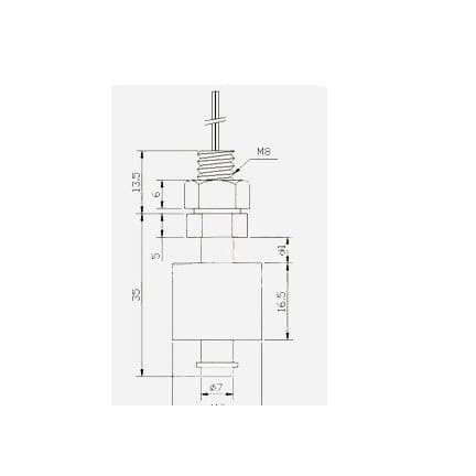 Water Level Float Sensor Switch Tank Level Arduino White