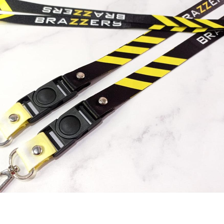 

New! Lanyard Custom Brazzers Full Design Printing Surabaya,.