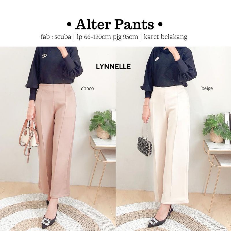 ALTER PANT BY LYNNELLE CELANA KULOT PREMIUM SCUBA