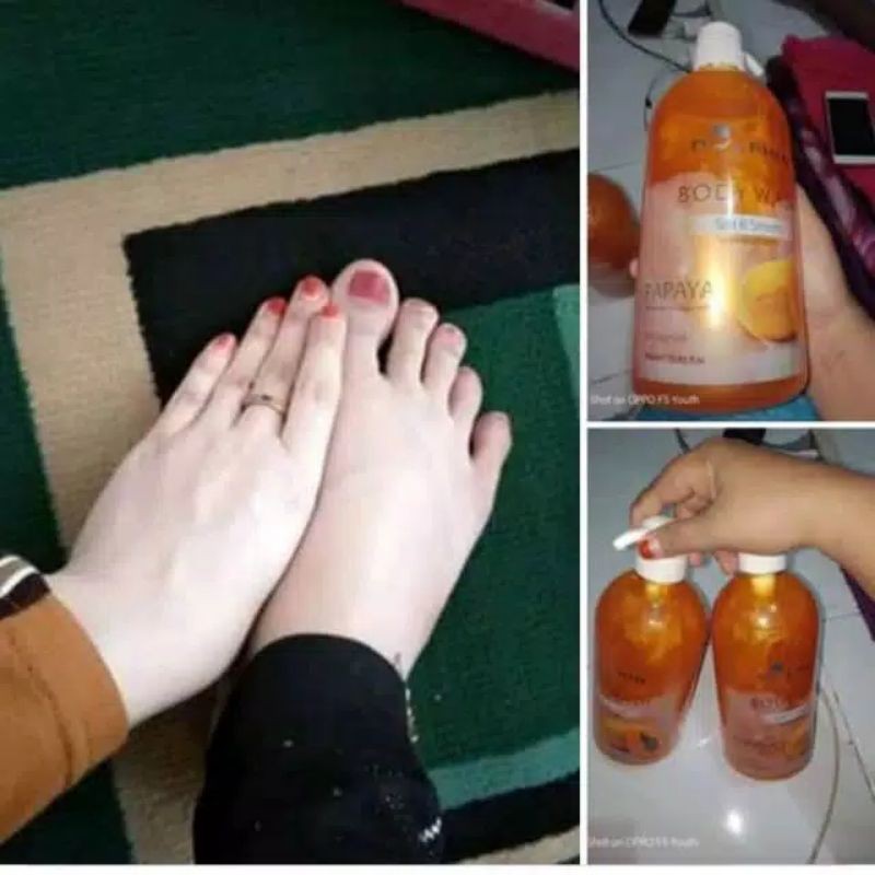 DHOLPIN BODY WASH PEPAYA 250ML  SABUN MANDI PEMUTIH DHOLPIN PEPAYA