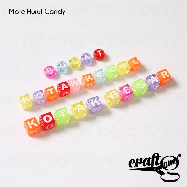 Mote Huruf/Abjad/Alfabet CANDY