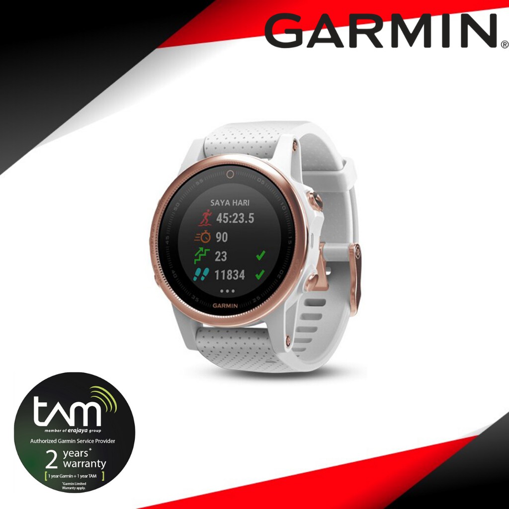 garmin fenix 5 gold rose