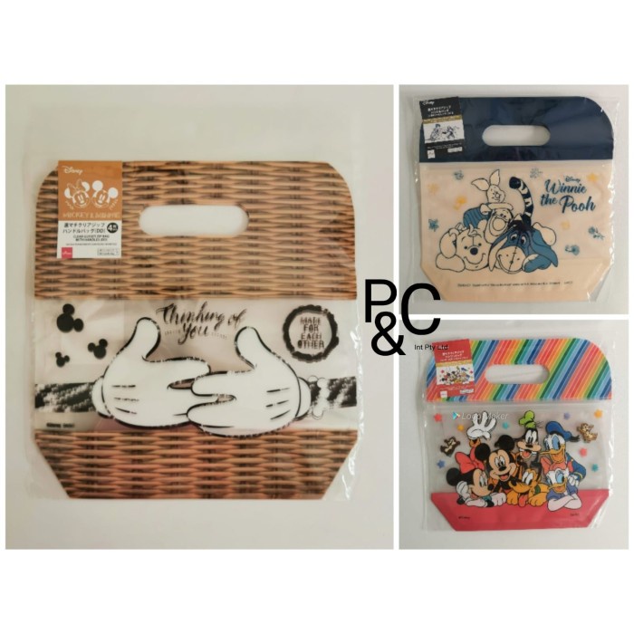 

✨ BISA COD ✨ DISNEY FANCY GUSSET ZIP BAGS WITH HANDEL PLASTIK GOODY GOODIE COOKIES - Mickey Hug