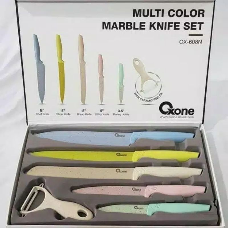 Pisau set oxone pisau set murah ox-608N  ox 608 ox 608n ox608 pisau murah hadiah kado nikah kado