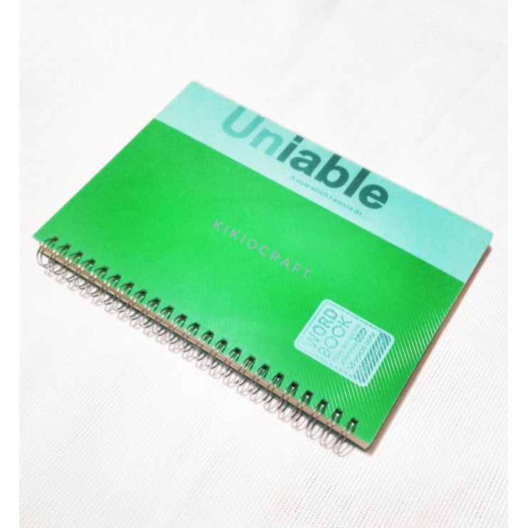

Notebook/Buku Tulis/Buku Catatan Uniable A5 Spiral Bergaris Sampul Plastik Transparan