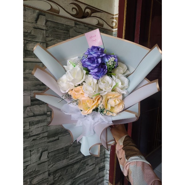 Bouquet Custom Bahan Cellophane KHUSUS GOJEK