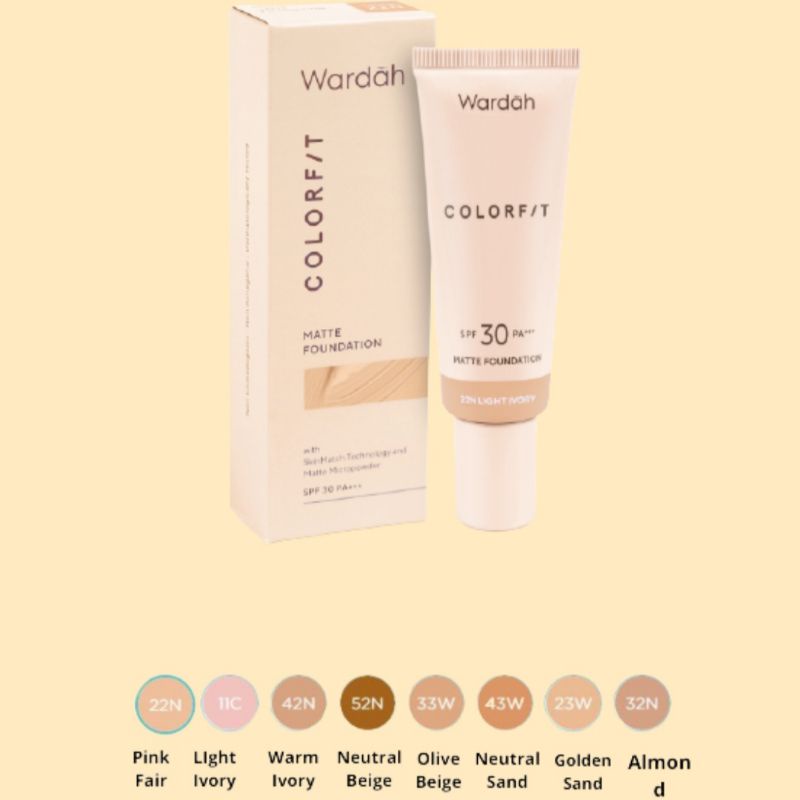 Wardah Colorfit Matte Foundation