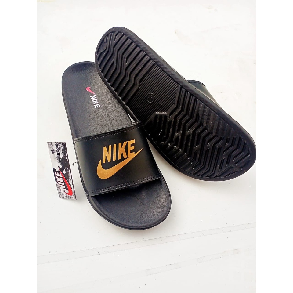 Sandal Slop Classic Slide Sport Hitam Sandal Casual