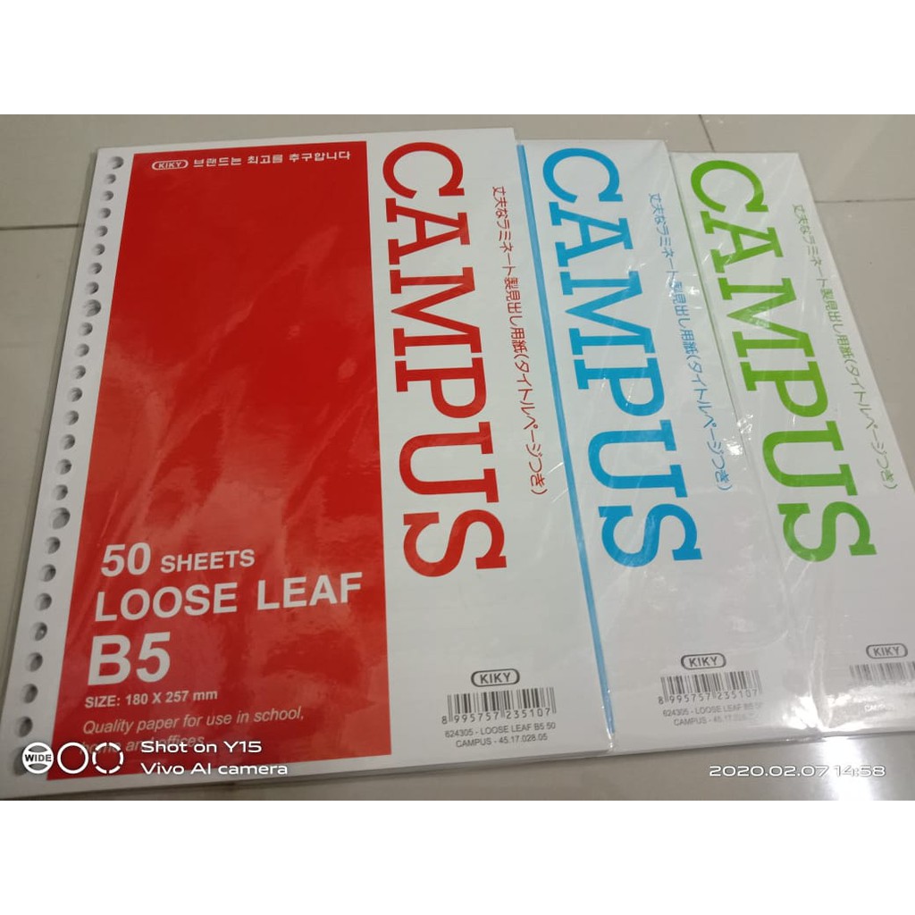 

KIKY Loose Leaf B5 Kiky isi 50 lembar