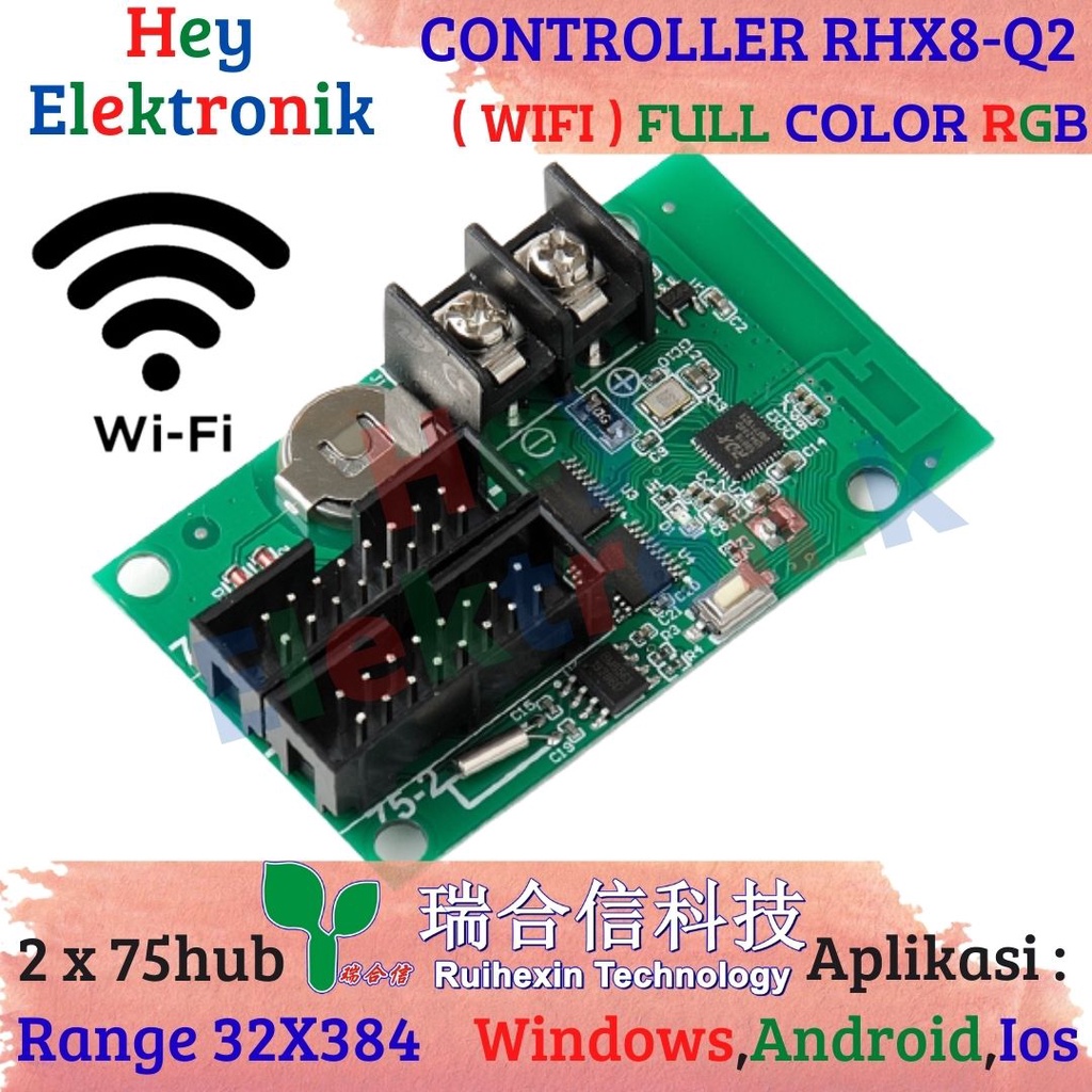 Controller RHX8-Q2 Wifi RGB Full Color Running Text