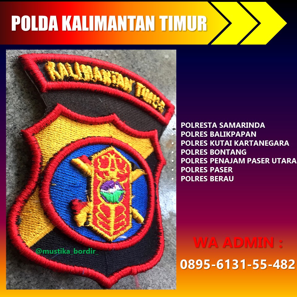 Bordir Timbul Polda Kalimantan Timur