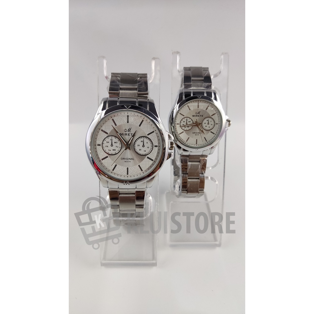 JAM TANGAN COUPLE 9011 MIRETE ORIGINAL 100%