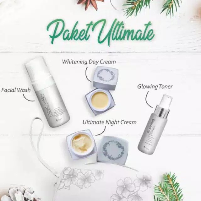 MS GLOW PAKET ULTIMATE SERIES CREAM / KRIM PENGHILANG FLEK BINTIK HITAM BEKAS JERAWAT MSGLOW ORI