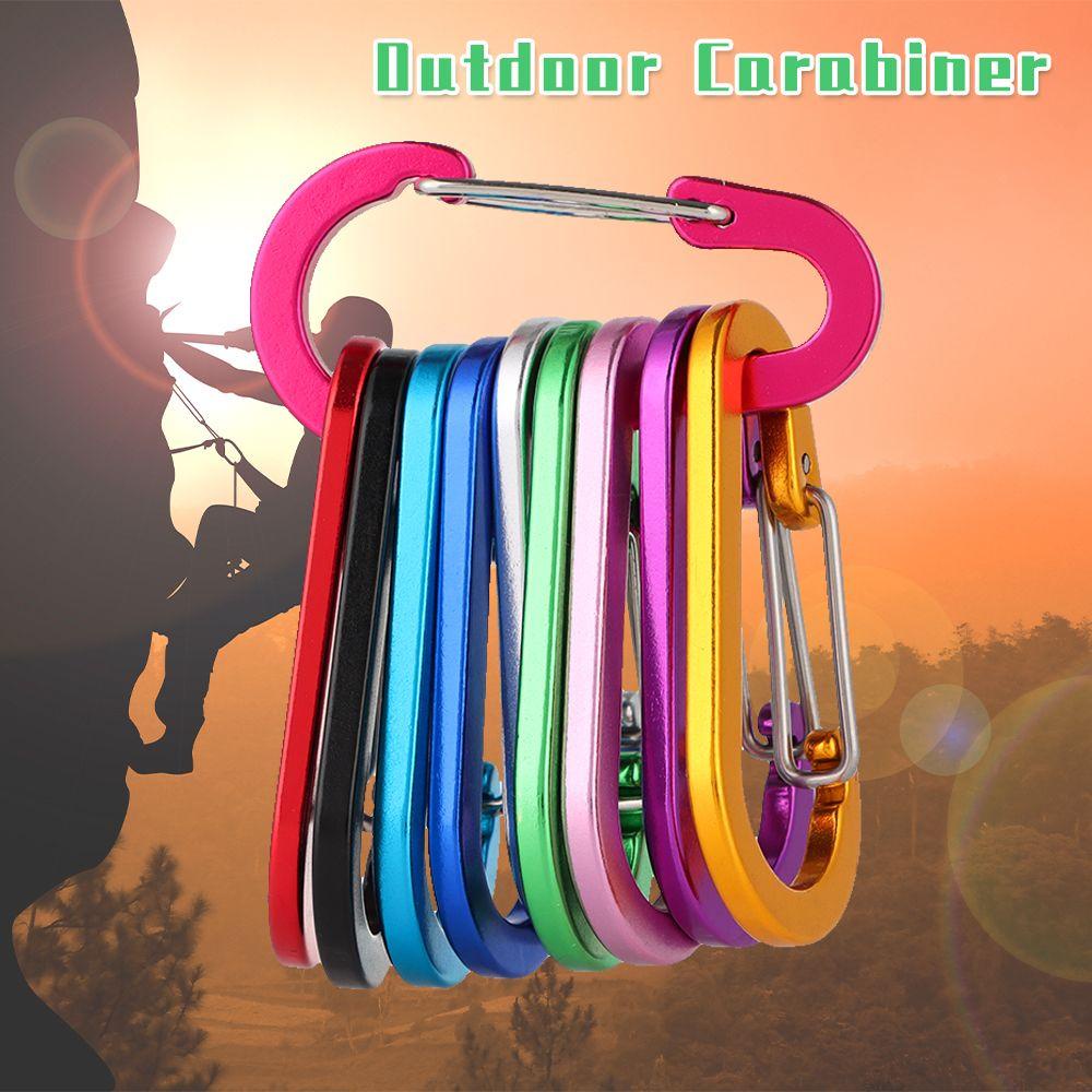 Nanas1 /2 /5pcs Memancing Carabiner Kecil Memancing Acessories Bentuk S Kait Luar Ruangan Climbing Snap Clip