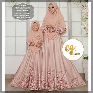 ASLI ORIGINAL COUPLE MAX LUX SAKURA maxmara lux kopel pasangan mom kids ibu anak lebaran gamis