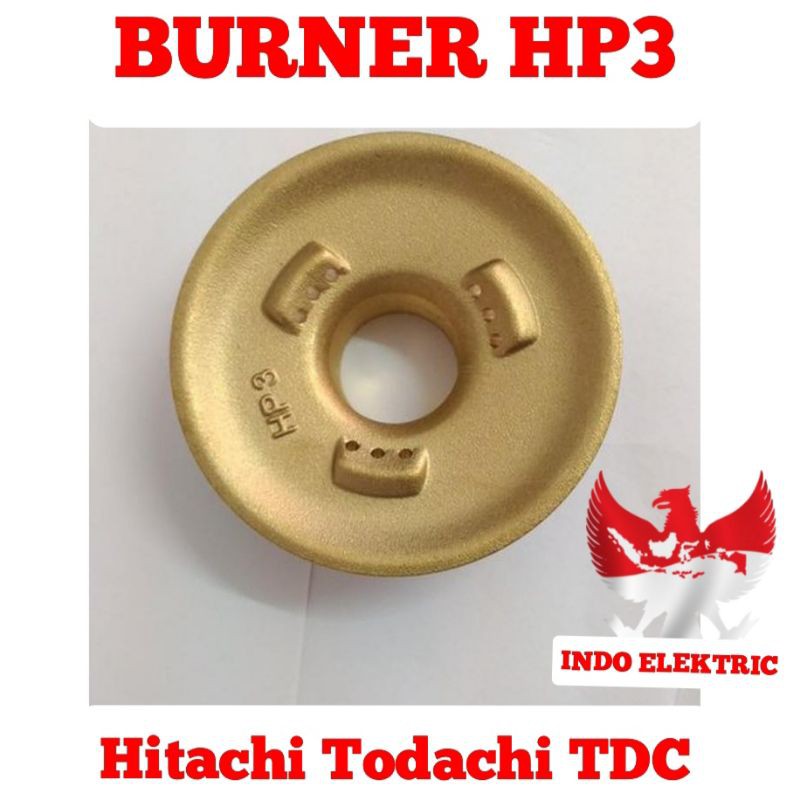 BURNER KUNINGAN HP3 KOMPOR GAS HITACHI/TODACHI/TDC