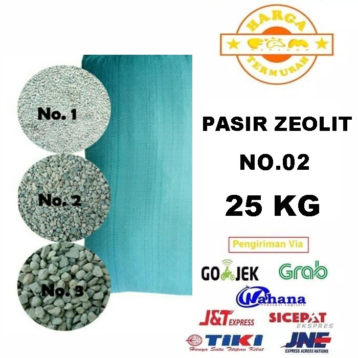 Pasir Kucing Karungan - Zeolit 25 Kg Nomor 2 KHUSUS GRAB &amp; GOJEK