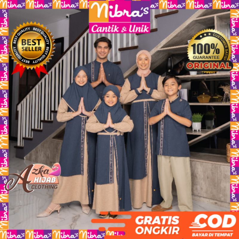 SARIMBIT  GRADIANT NAVY SARIMBIT NIBRAS TERBARU LEBARAN 2022 / BAJU COUPLE KELUARGA TERBARU / BAJU M