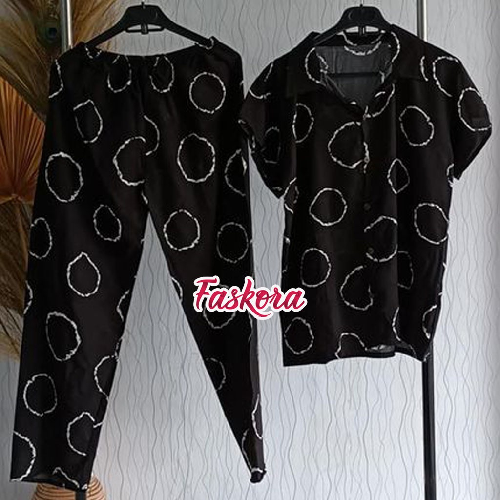 Setelan Kekinian Wanita Jumbo Sibori / Set Rayon Jumbo Pendek / Set Wanita Kekinian Jumbo Sibori