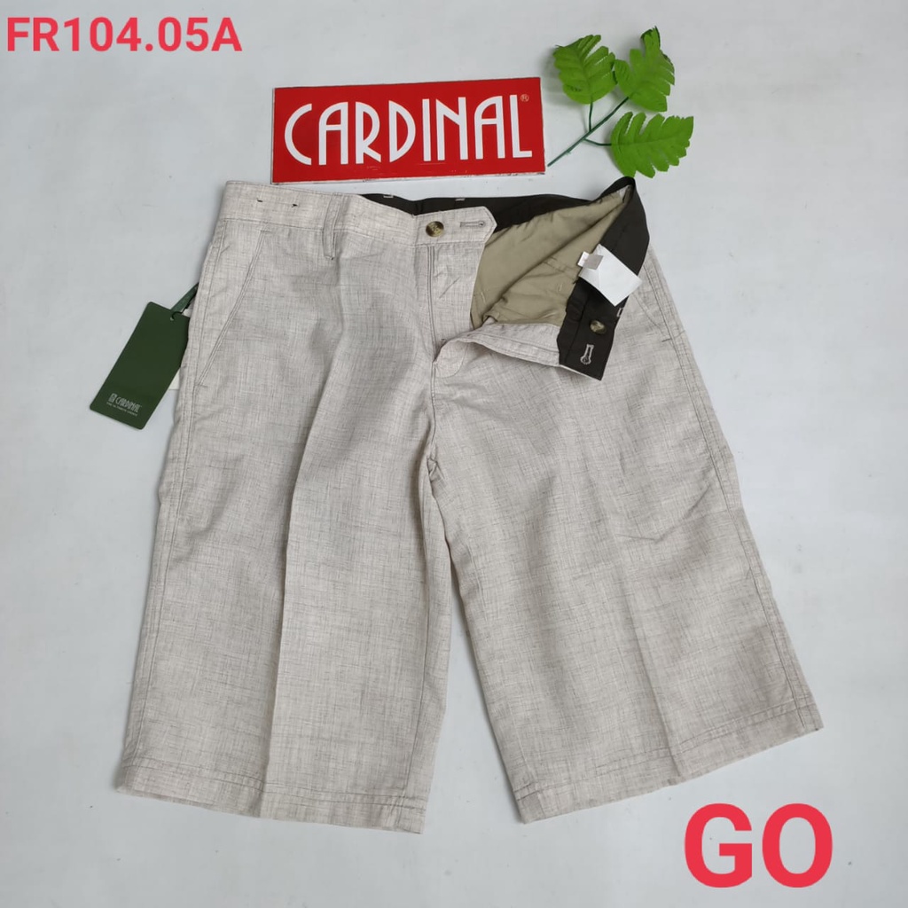 gof 29 CARDINAL FBBXX Celana Pendek Polos Stretch Kotak Motif Original Celana Santai